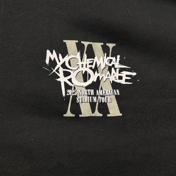 My Chemical Romance North American Tour Rock Zip-Up Hoodie Size Large - Picture 2 of 4